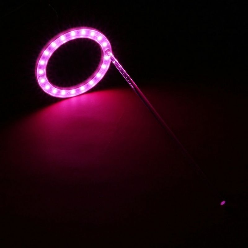 엔젤링 화분 LED 식물등(2헤드) (핑크) 식물성장 생장 이미지/