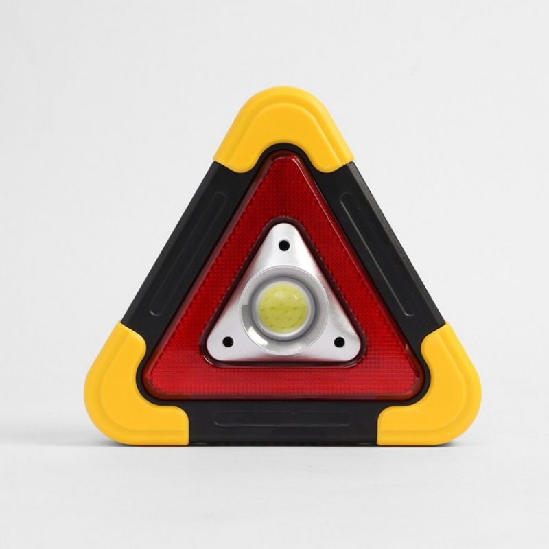 차량용 LED 안전 삼각대(옐로우) 비상표지판 작업등 이미지/