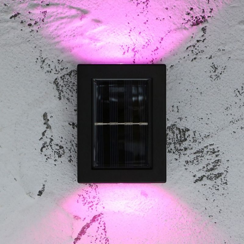 LED 솔라 블랙 태양광 벽부등 2p세트 무선 테라스등 이미지/