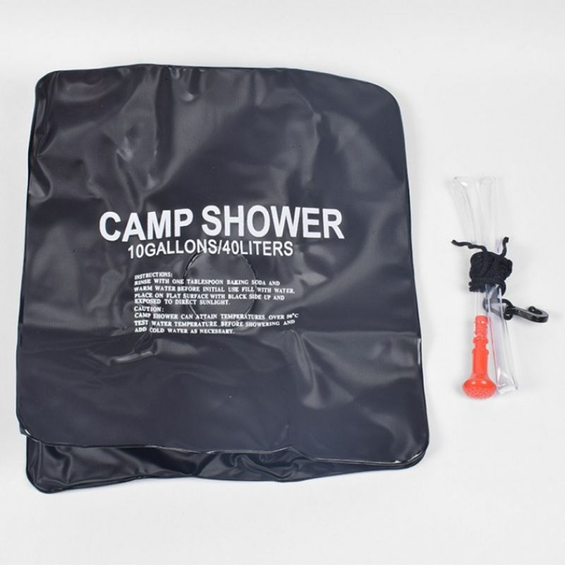 클린업 캠핑 샤워기 40L 간이 휴대용 샤워물통 블랙 이미지/