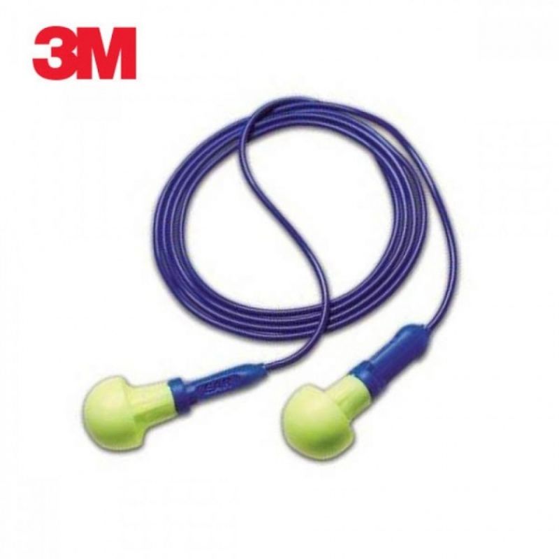 3M 귀 삽입형 귀마개 Push-Ins 끈이 달린 5개 묶음 공부 방음 소음 방지 이미지/