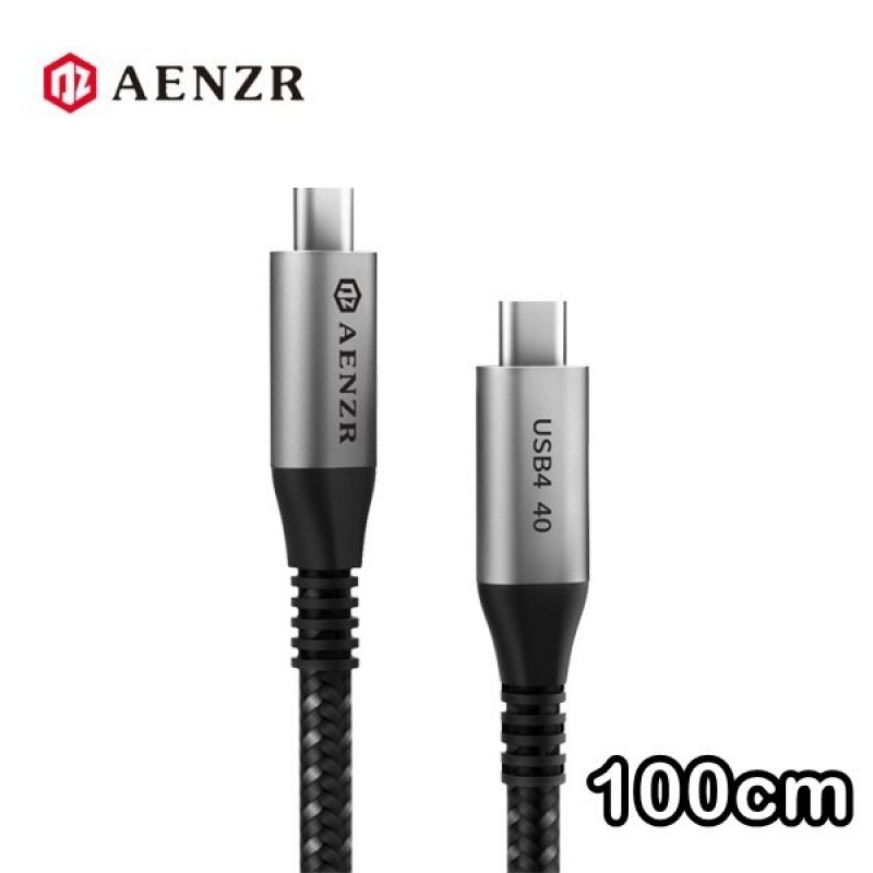 [100cm]AENZR USB4.0 C타입 to C타입 고성능 초고속 데이터케이블 Type 이미지/