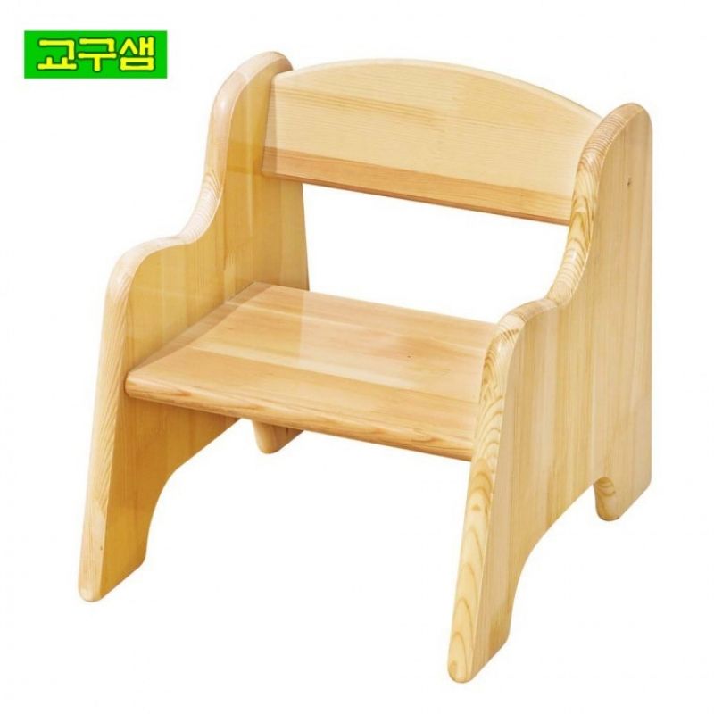 원목 영아 어린이 의자 (다리자작합판) H27-5ca 이미지/