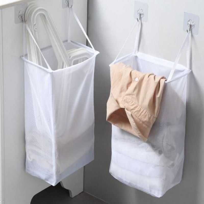 세탁바스켓 휴대용바구니 속옷 양말 의류 접이식 욕실 이미지/