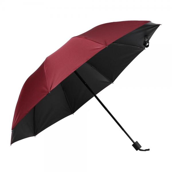 NEW 대형 3단 UV차단 우산(와인) 자외선차단우산 이미지/