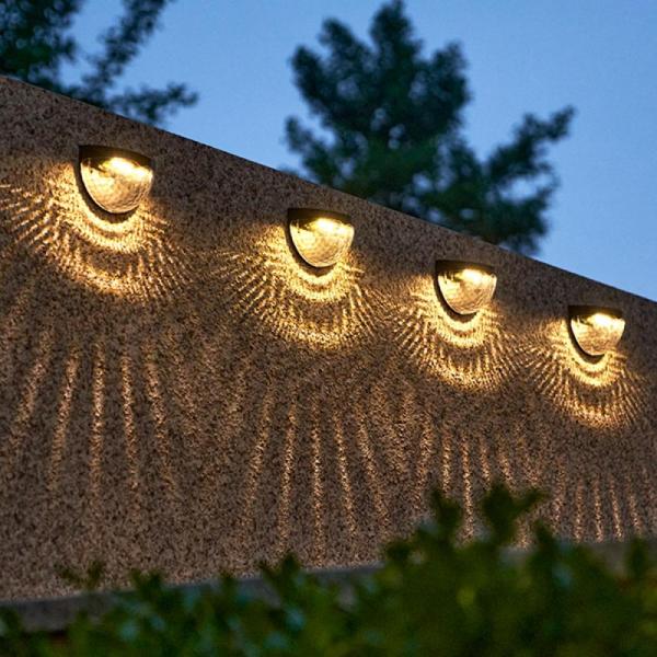 NEW 오로라 태양광 LED 벽부등 2p세트 외벽 테라스조명 이미지/