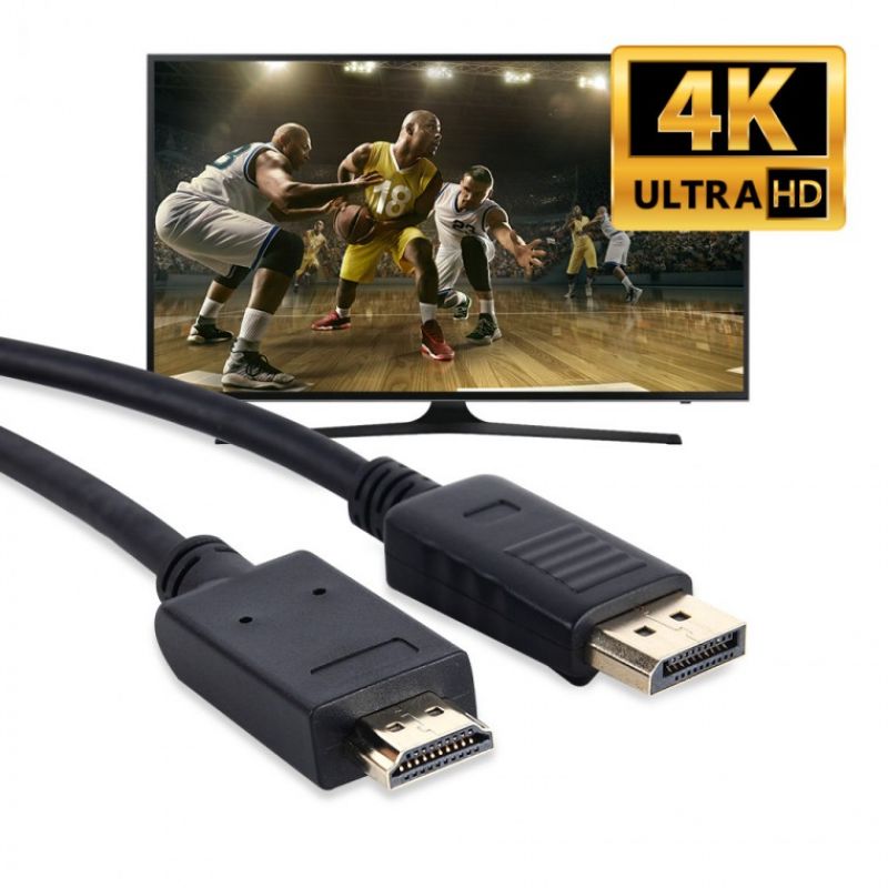 [애니포트] DP 1.2V to HDMI 2.0V 케이블 3M 이미지/