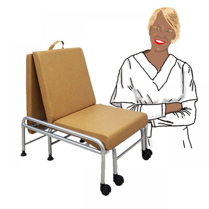 실버 의자 및 침대로 사용 가능한 보호자용 접이식 침대 이미지/