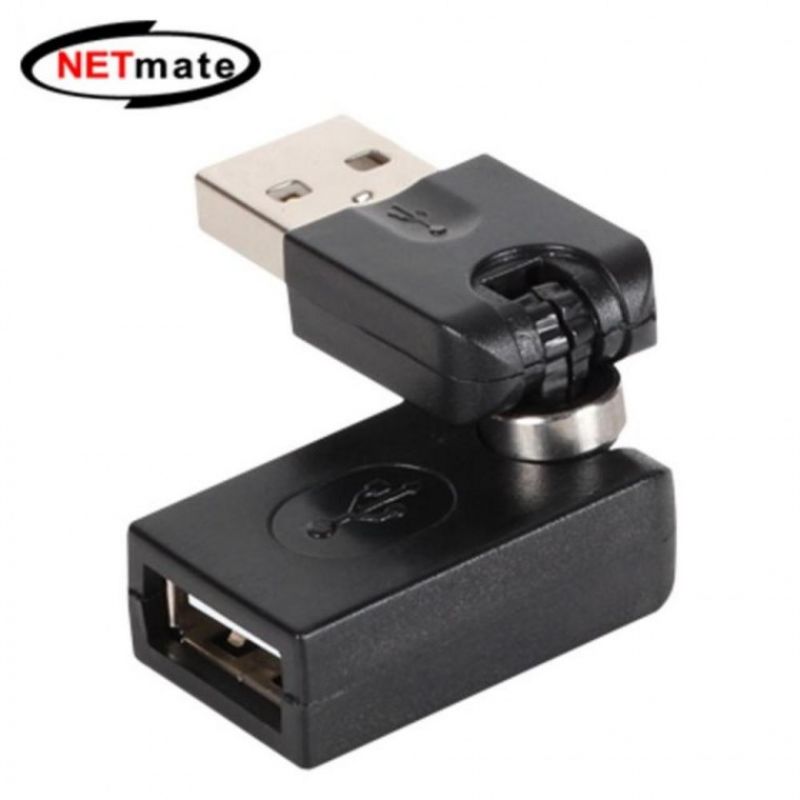 강원전자 NETMATE NM-UGR01 USB2.0 AM AF 3D 젠더블랙 이미지/