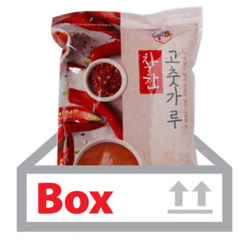쿡잼 착한고춧가루(한식용 중국산) 2.5kg 8ea(박스) 식당용 대용량 이미지/