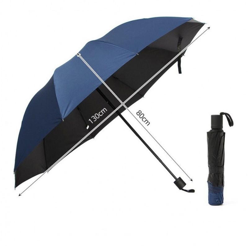 130cm 접이식 대형 골프 우산 4단 접는 큰우산 네이비 이미지/