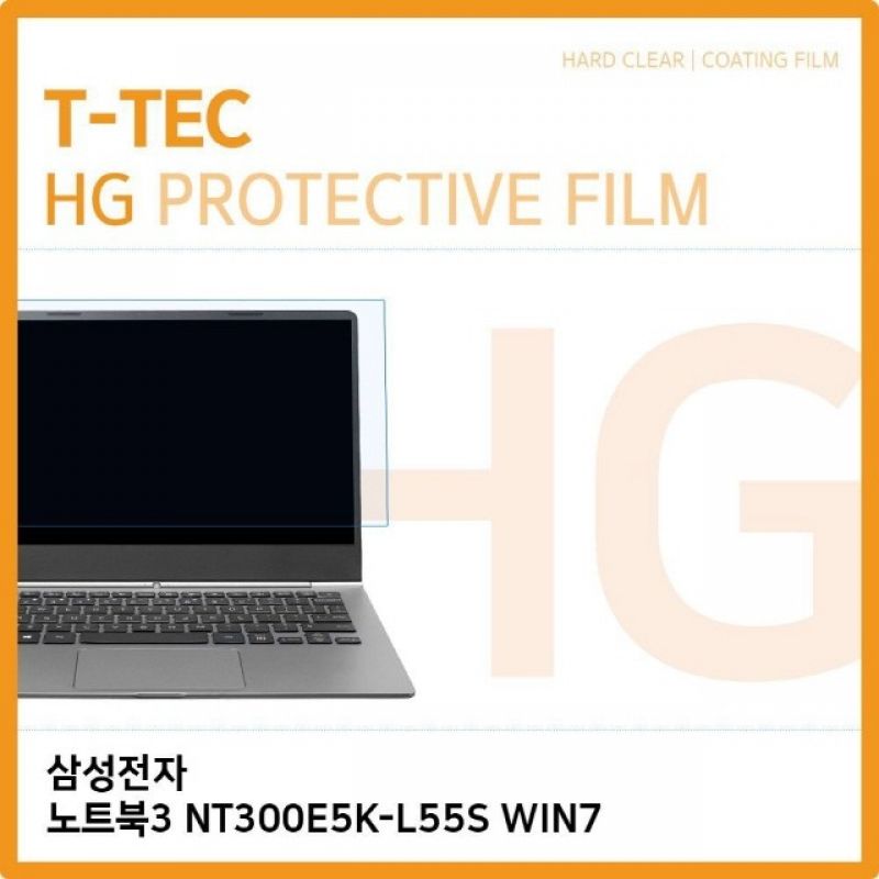 (T) 삼성전자 노트북3 NT300E5K-L55S WIN7 고광택 액정보호필름 이미지/