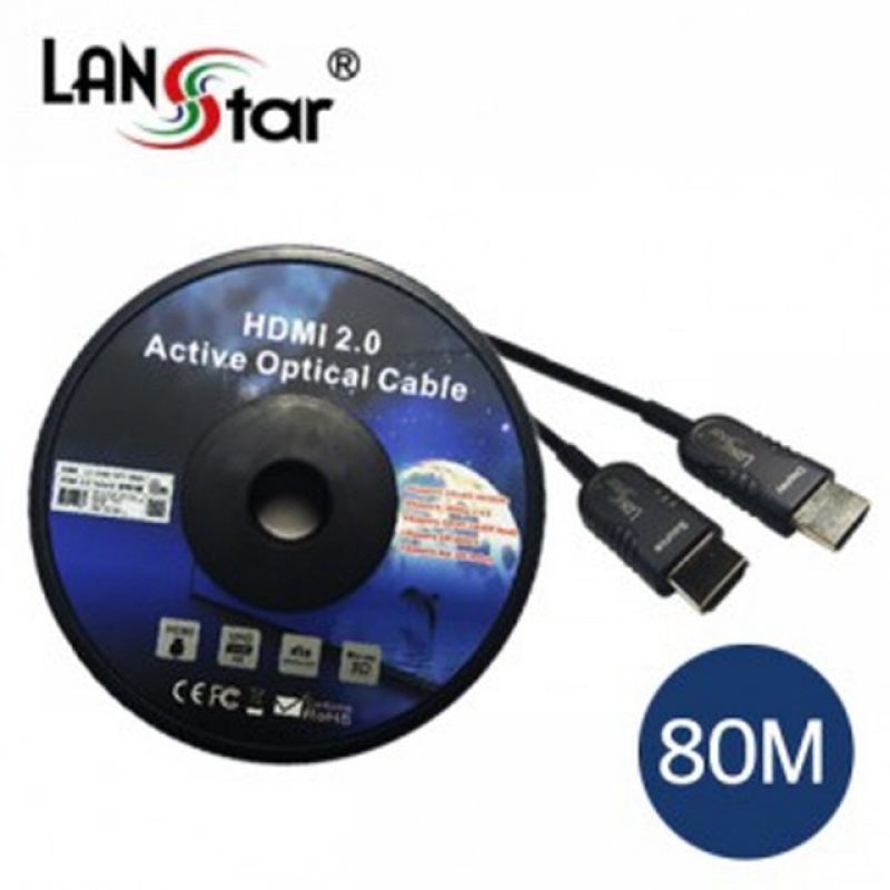 HDMI 2.0a 옵티컬 하이브리드 광케이블 80M (UHD 4K 2K 60Hz 지원) 이미지/