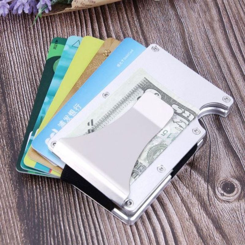 카본카드홀더 신용카드 RFID 지갑 명함 지폐 클립 돈 이미지/